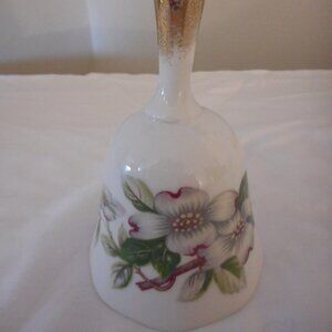 Vintage Lugenes Japan Dogwood Floral Bell
